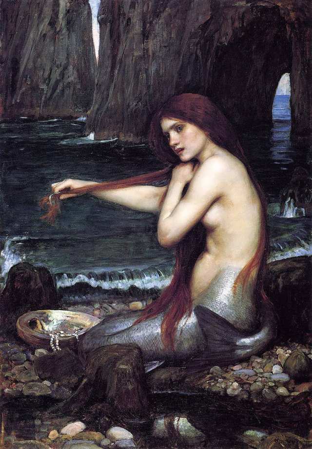 John William Waterhouse. A Mermaid (Melusina)